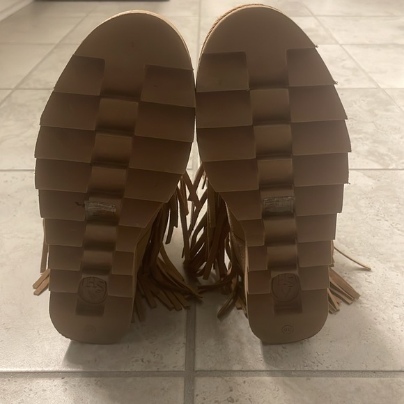 ASH Boots with fringe - Tan - Size 38 - Picture 6 of 15
